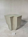 Clam Table, Medium - White Moon