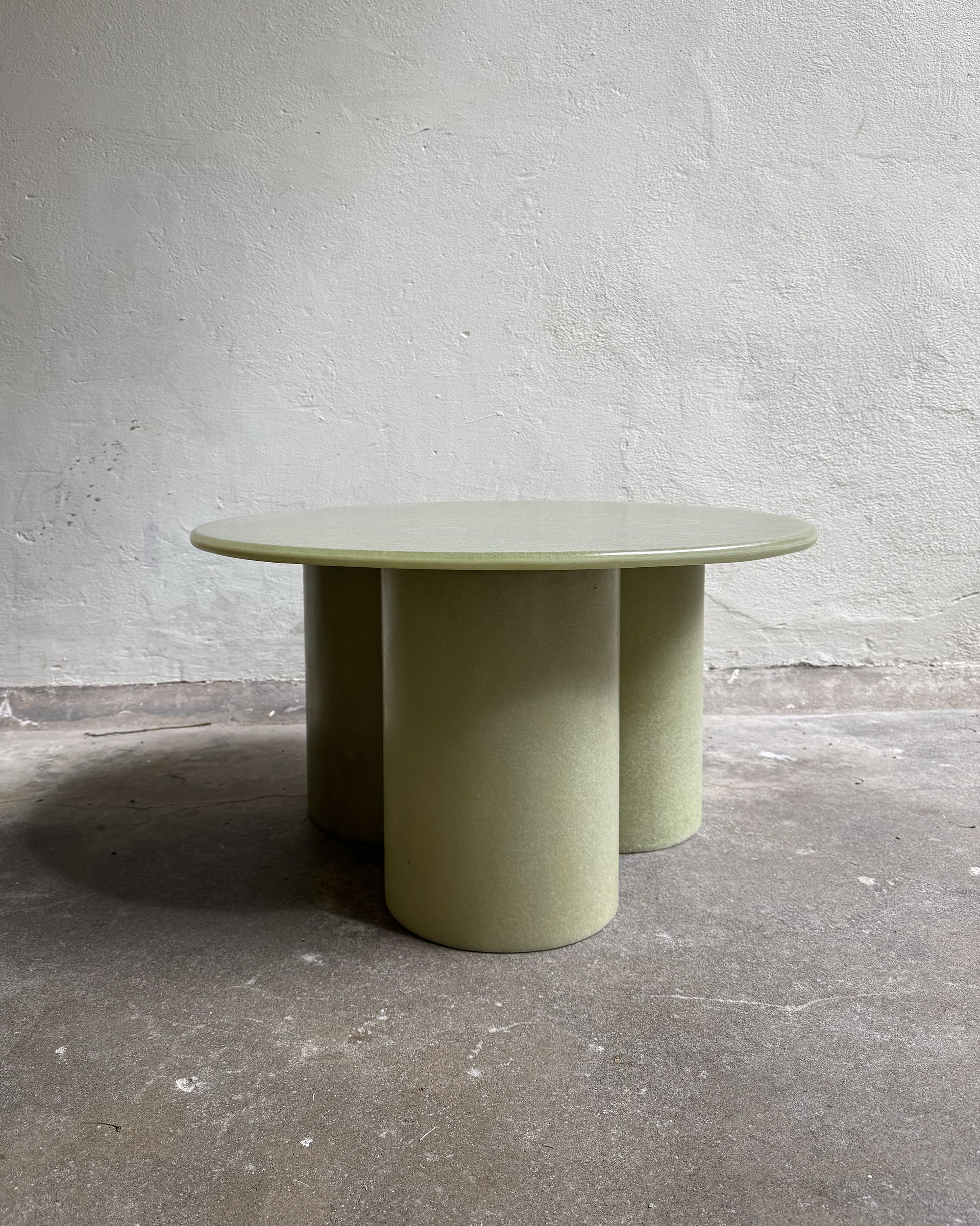 Column Coffee Table, Rounded