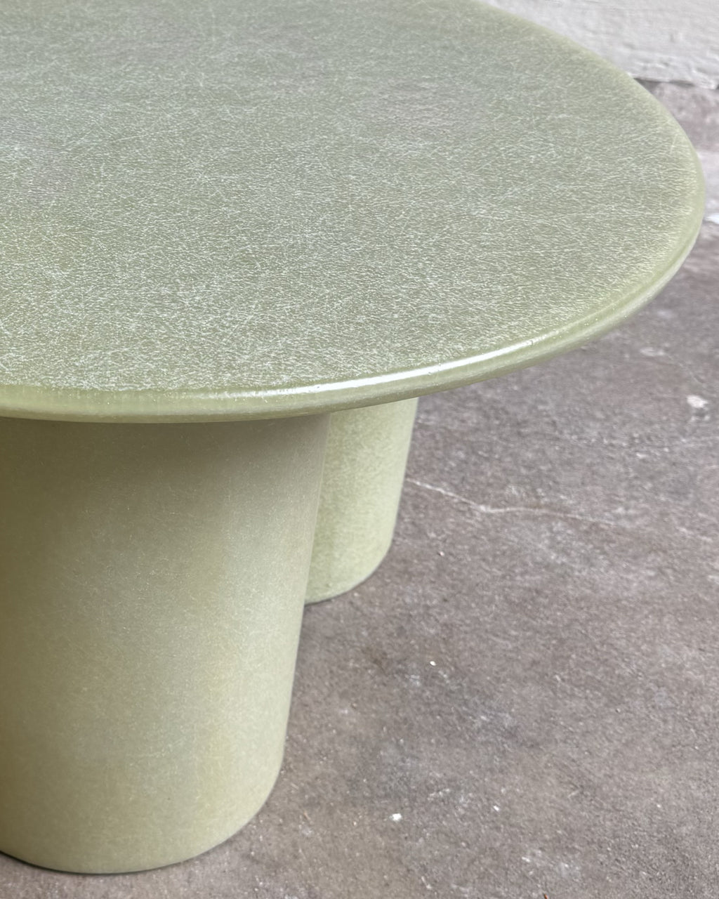 Column Coffee Table, Rounded