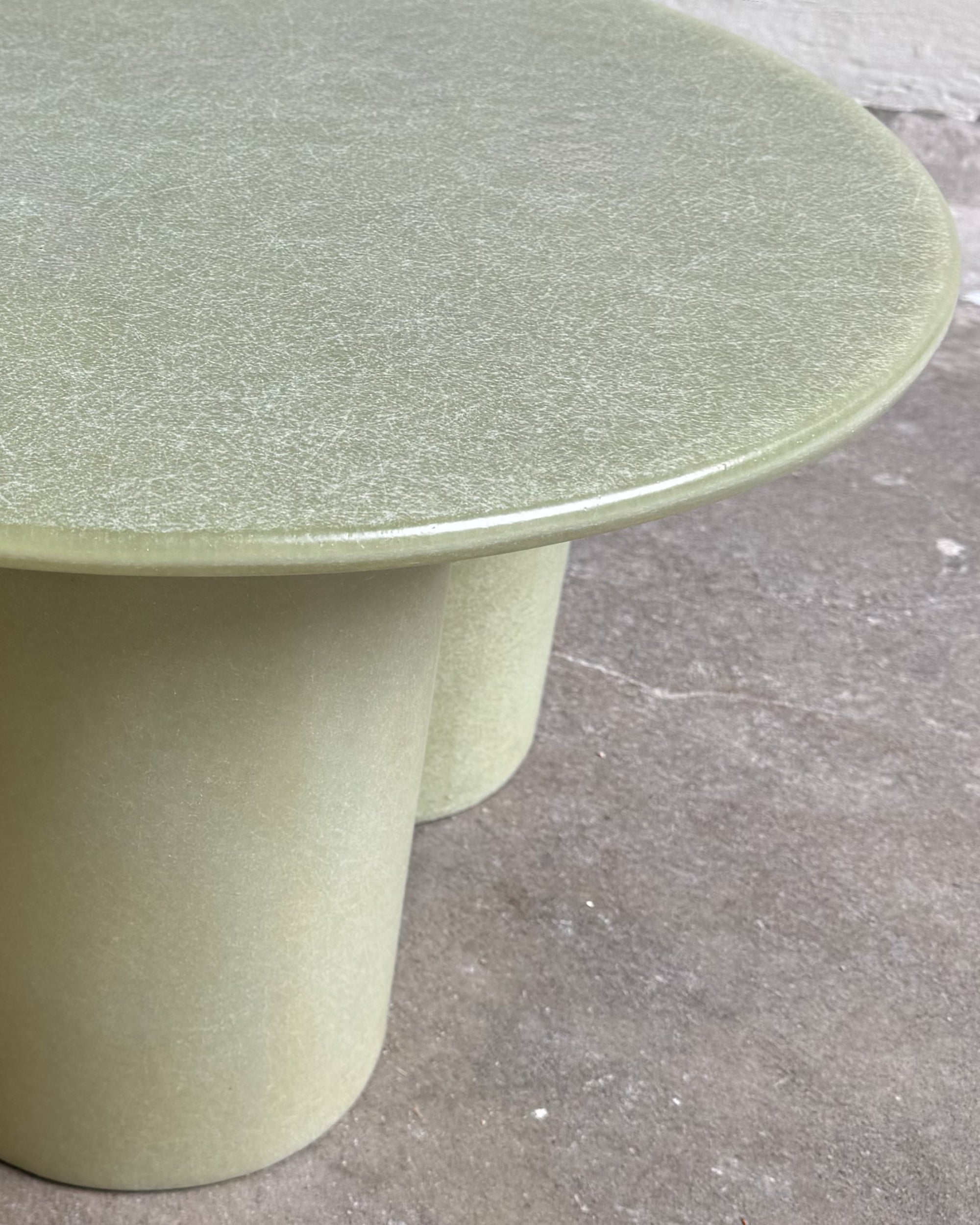 Column Coffee Table, Rounded