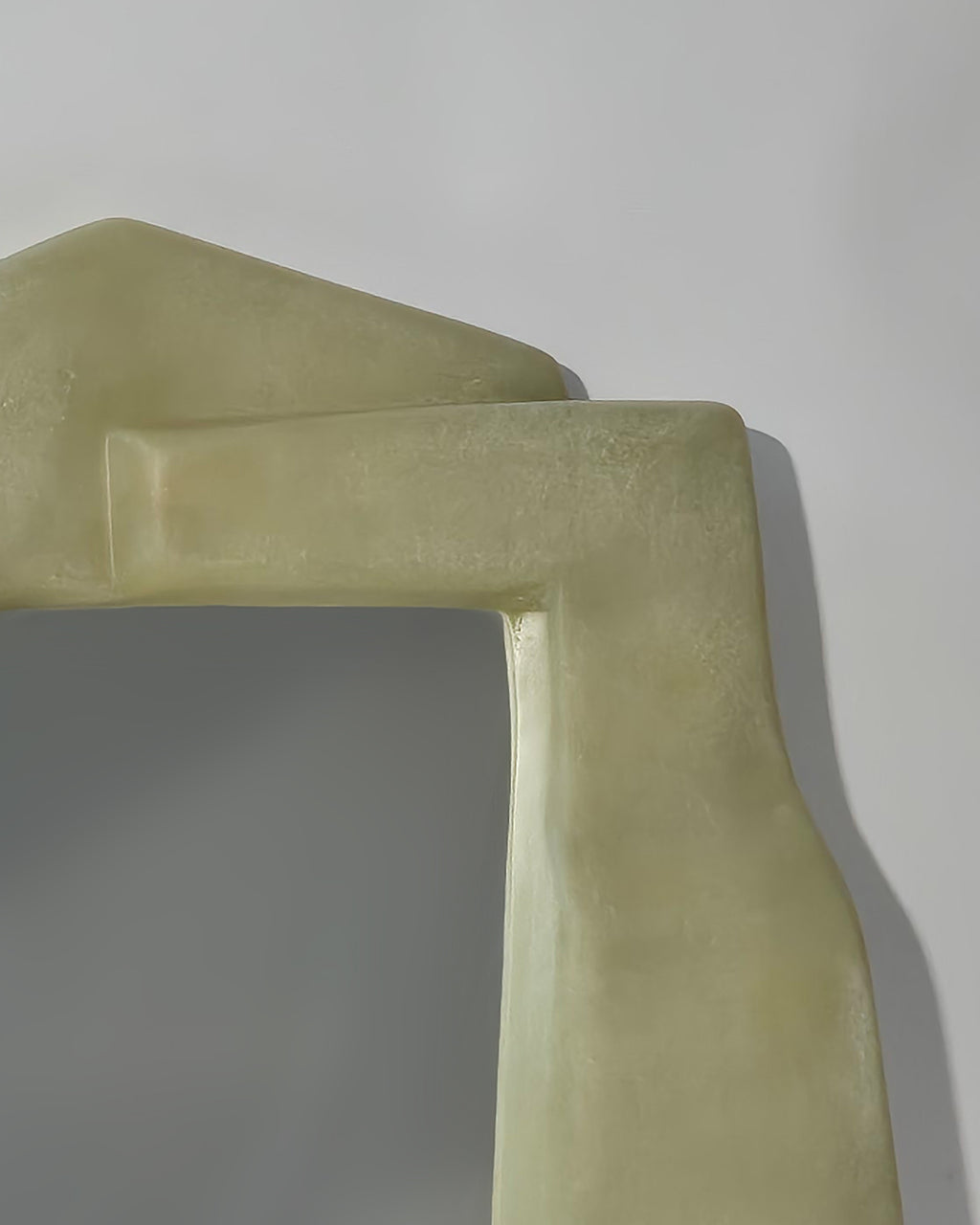 Narcissi Wall Mirror - Raw Green
