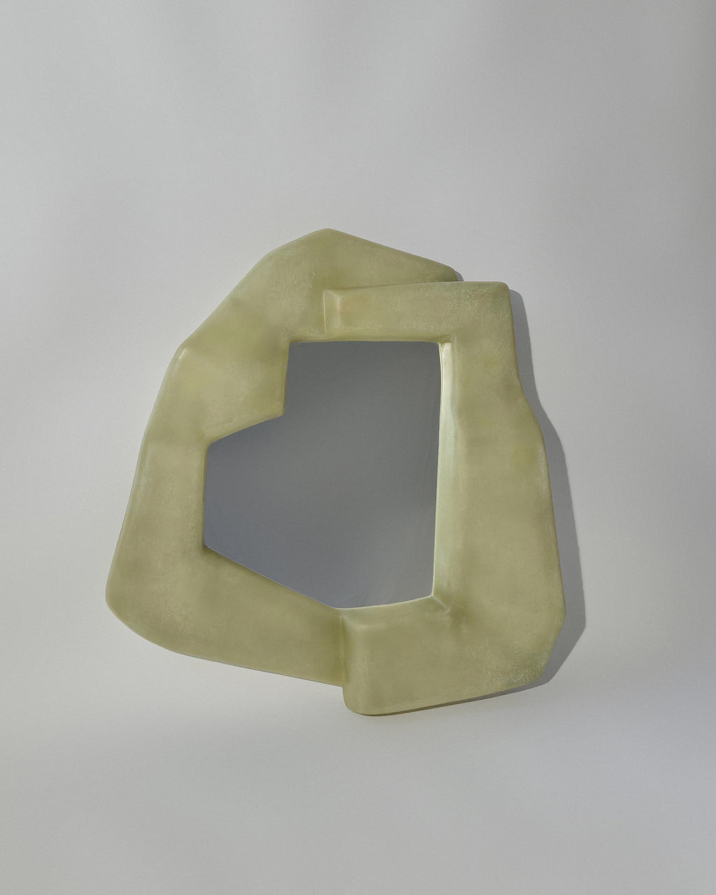 Narcissi Wall Mirror - Raw Green