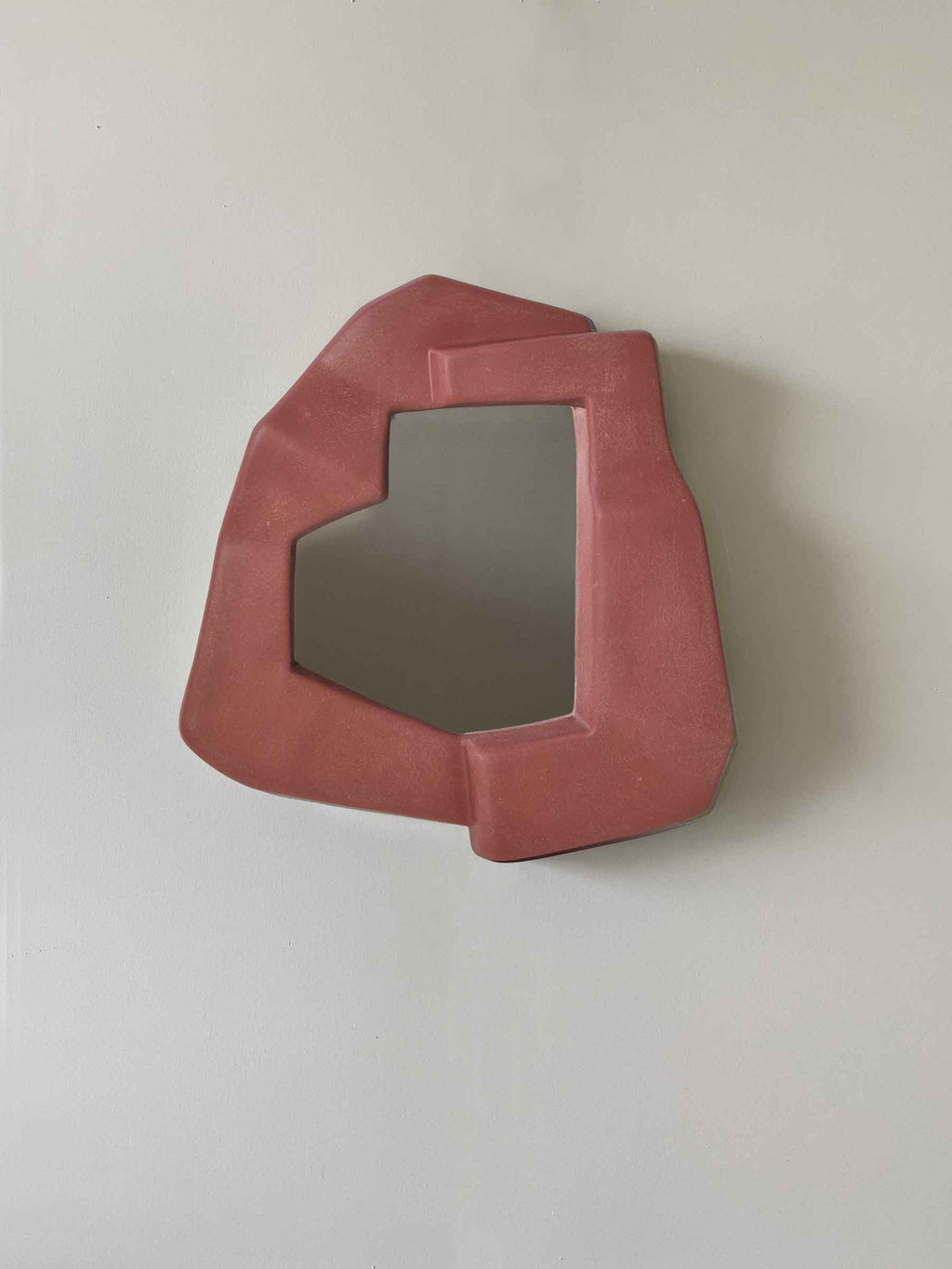 Narcissi Wall Mirror - Vivid Coral
