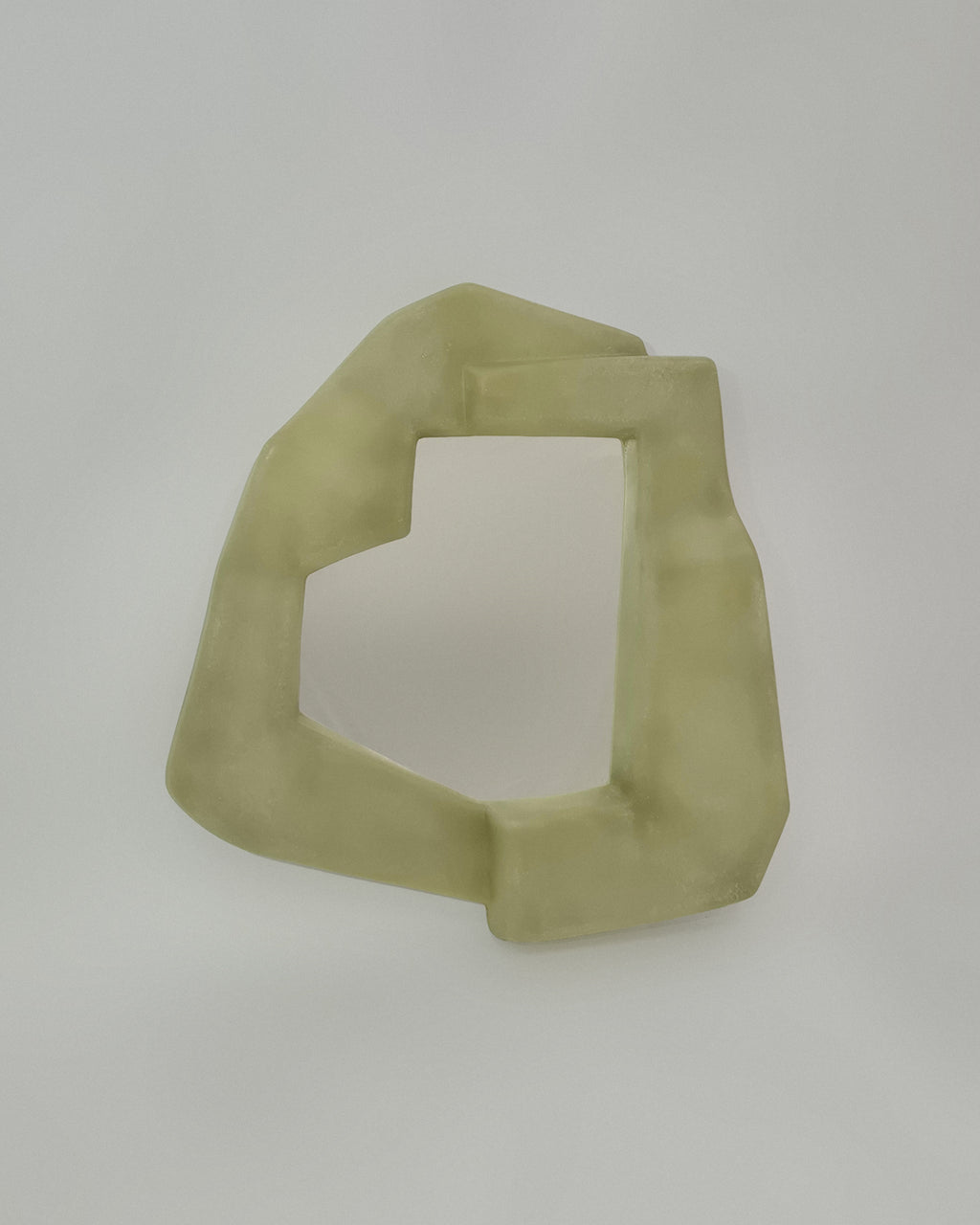 Narcissi Wall Mirror - Raw Green