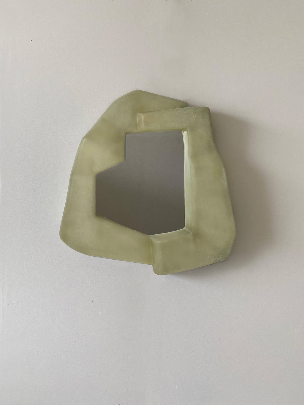 Narcissi Wall Mirror - Raw Green