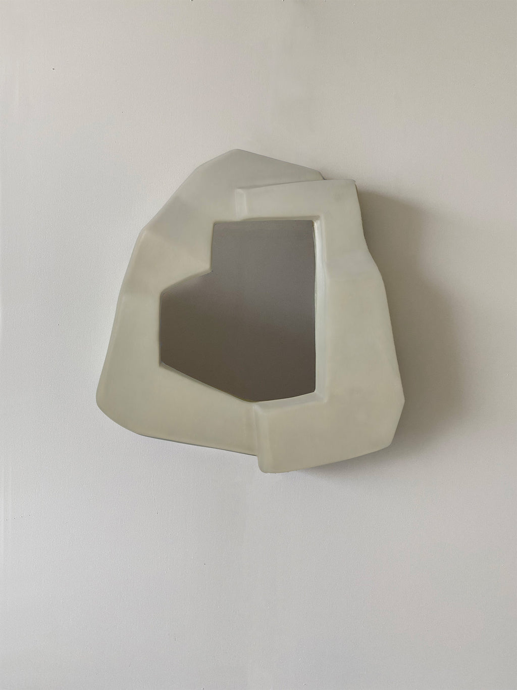 Narcissi Wall Mirror - White Moon