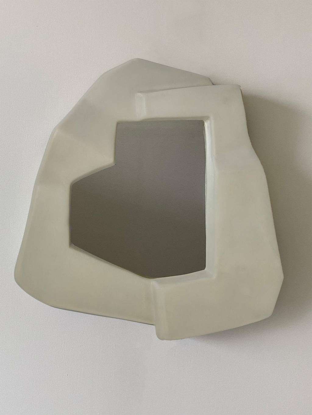 Narcissi Wall Mirror - White Moon